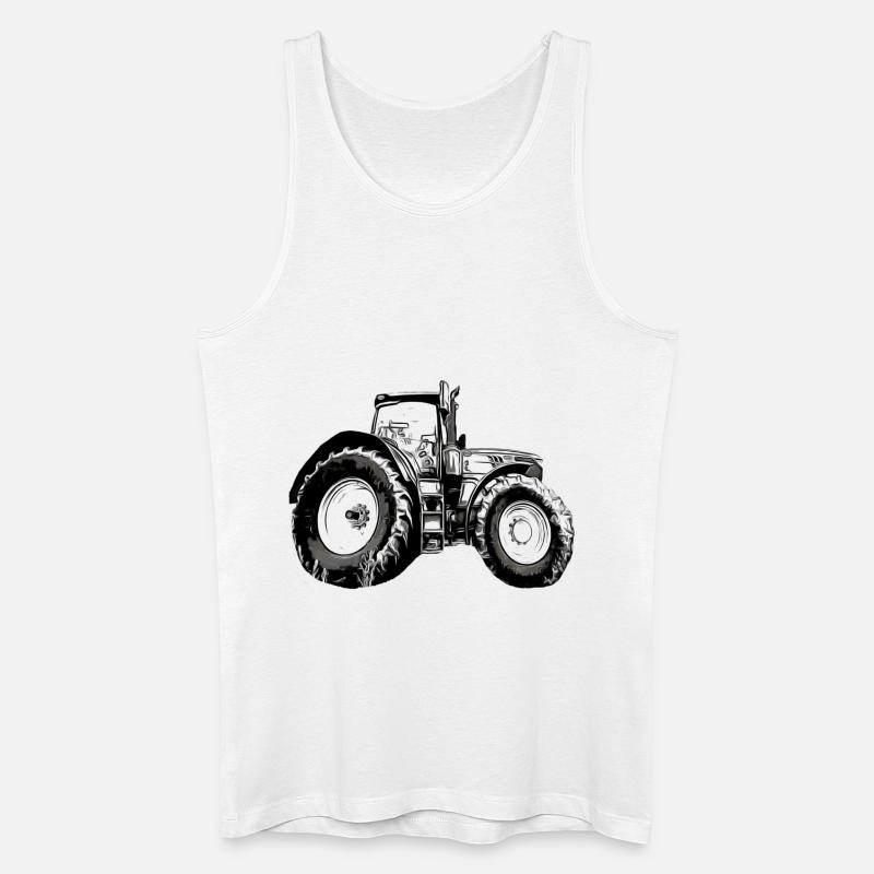 Traktor - Männer Bio Tank Top - Weiß