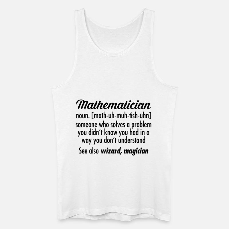 Mathematician - Definition - Männer Bio Tank Top - Weiß