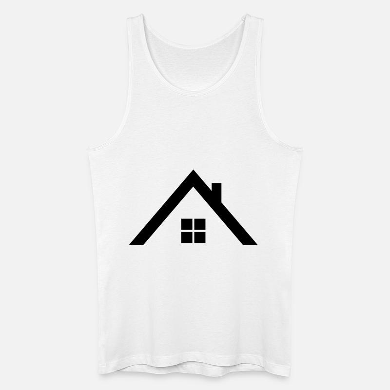 Dach - Männer Bio Tank Top - Weiß