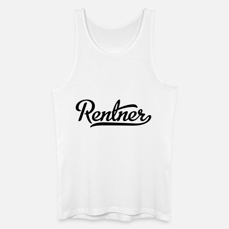 Rentner - Männer Bio Tank Top - Weiß