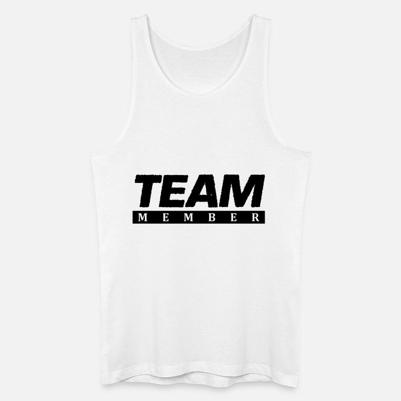 team member 1 - Männer Bio Tank Top - Weiß