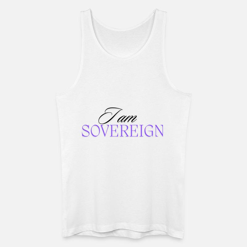 Ich bin souverän 3 - Männer Bio Tank Top - Weiß