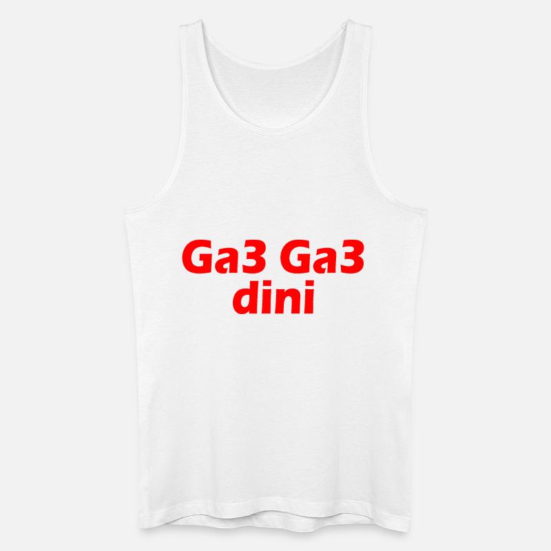 Ga3 ga3 dini - Männer Bio Tank Top - Weiß