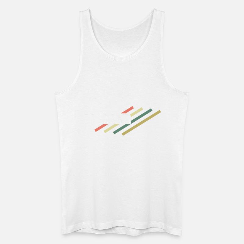 Arbeitsplatz Winzer - Männer Bio Tank Top - Weiß