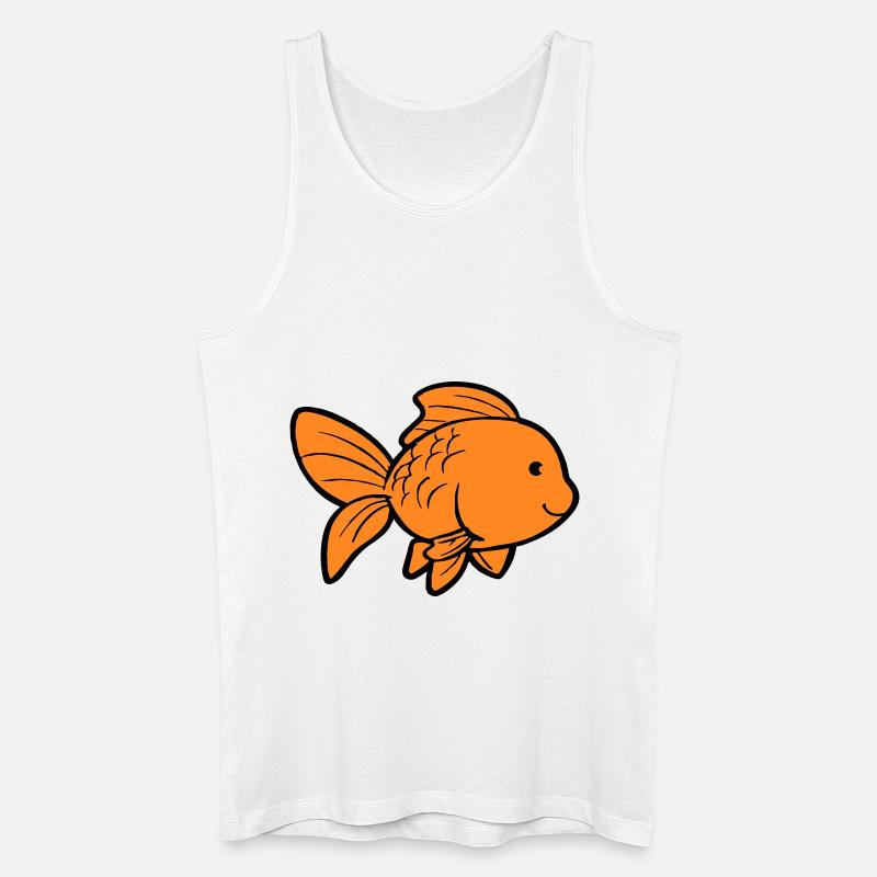 fisch goldfisch - Männer Bio Tank Top - Weiß