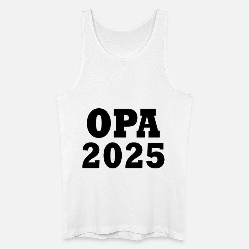 Opa 2025 - Männer Bio Tank Top - Weiß