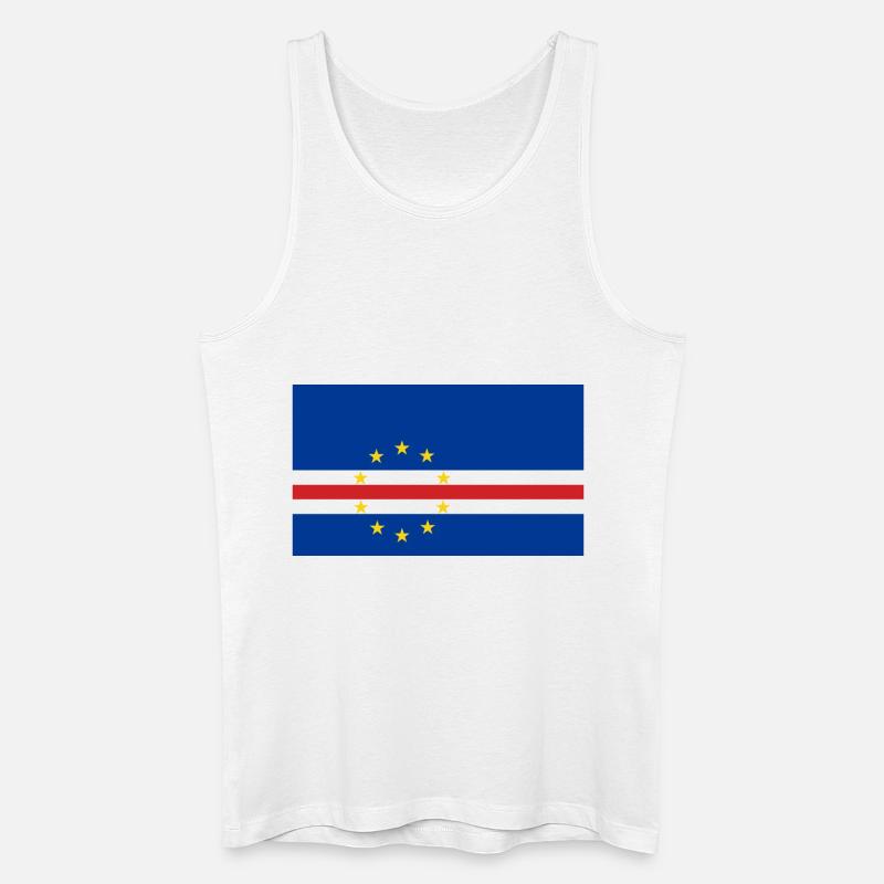 Kap Verde - Männer Bio Tank Top - Weiß