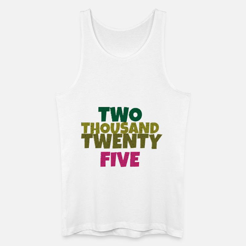 two thousand twenty five - Männer Bio Tank Top - Weiß