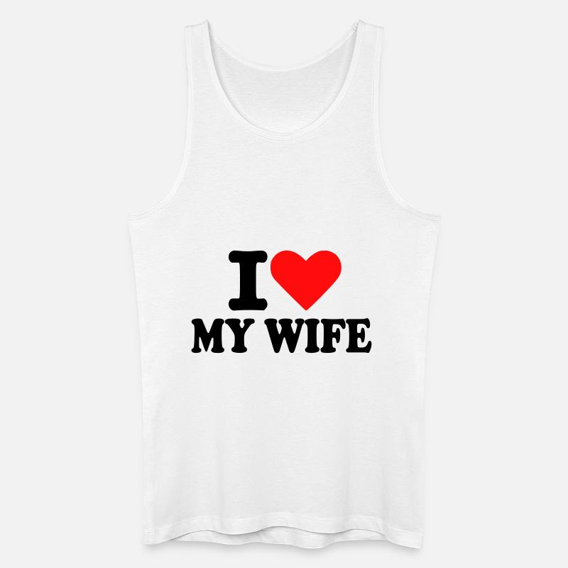 Ehefrau - Männer Bio Tank Top - Weiß