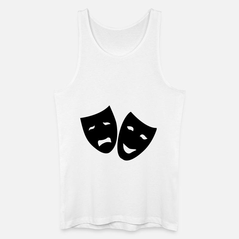 Masken - Männer Bio Tank Top - Weiß