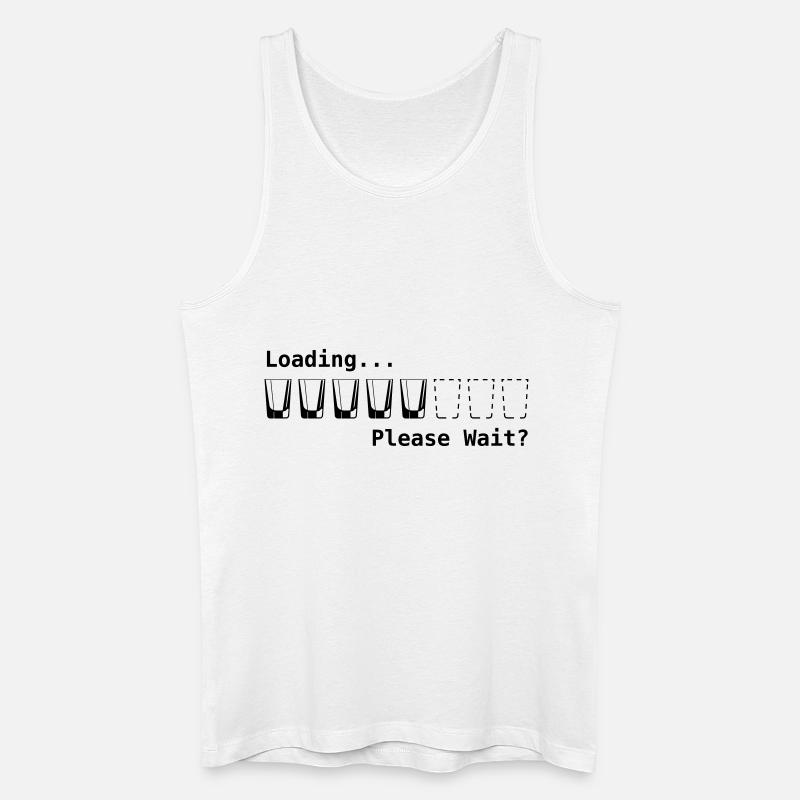 loading please wait - Männer Bio Tank Top - Weiß