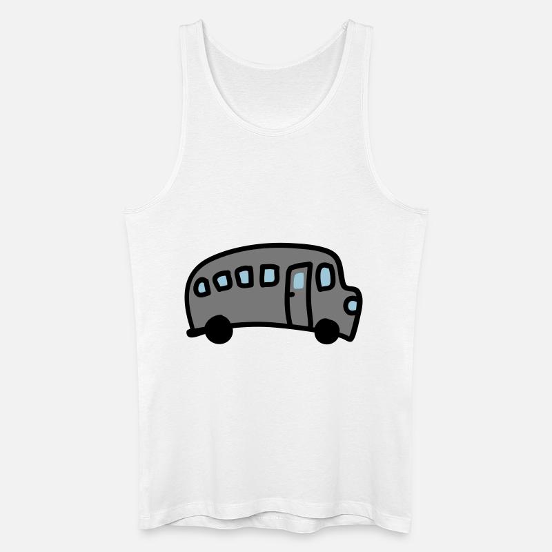 Bus 3 - Männer Bio Tank Top - Weiß