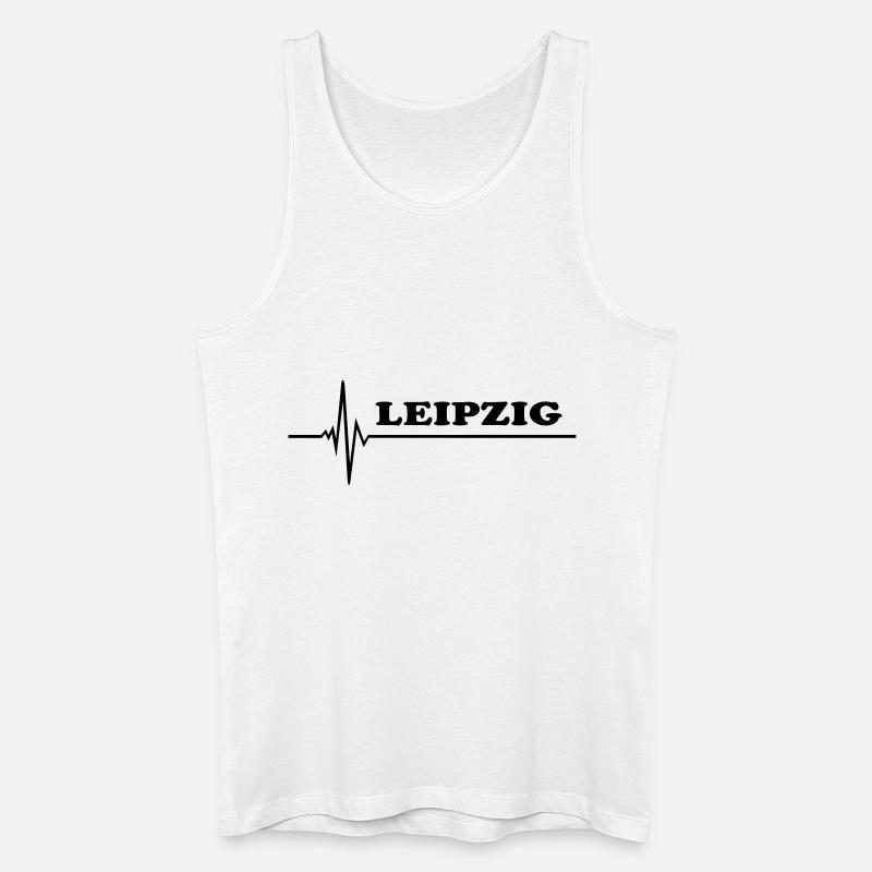 Leipzig - Männer Bio Tank Top - Weiß