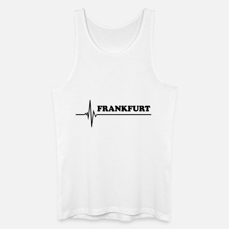 Frankfurt - Männer Bio Tank Top - Weiß