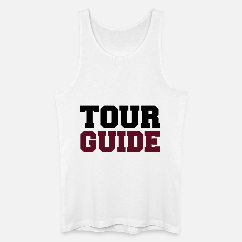 tour-guide - Männer Bio Tank Top - Weiß