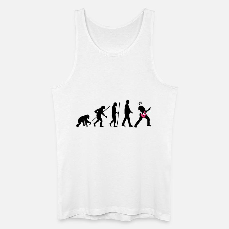 evolution_rocks_032012_a_2c - Men’s Organic Tank Top - white