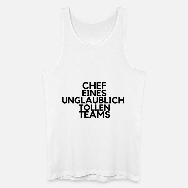 chef tshirt - Männer Bio Tank Top - Weiß
