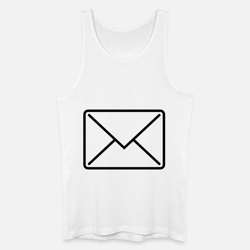 briefumschlag_icon1 - Men’s Organic Tank Top - white