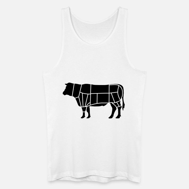 fleisch fleischer_b1 - Männer Bio Tank Top - Weiß