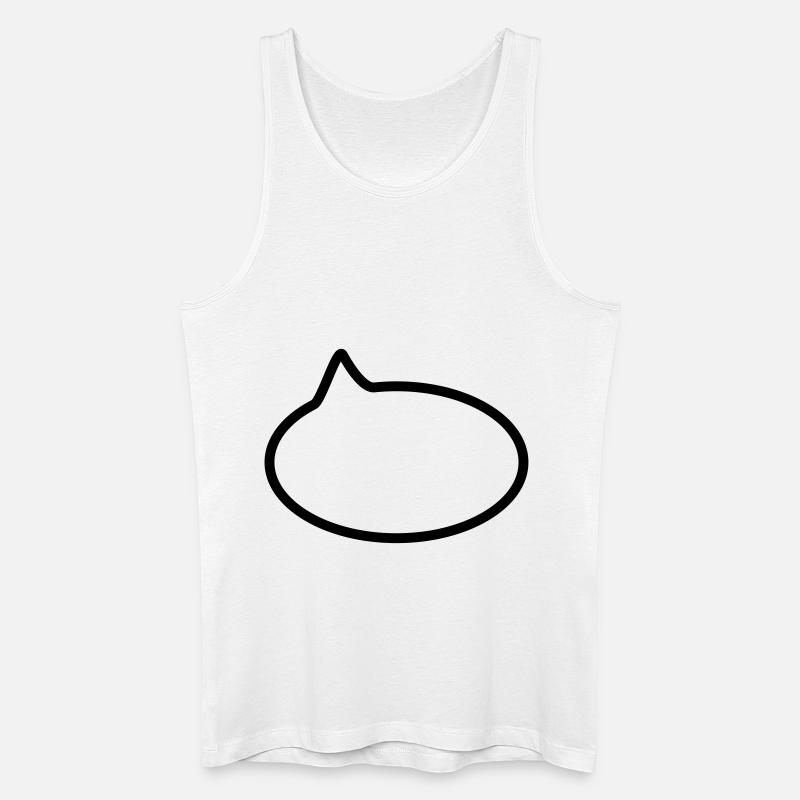 Sprechblase // Comic // Spruch machen // Aussage - Männer Bio Tank Top - Weiß