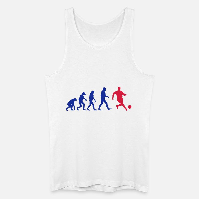 Football Evolution logo - Männer Bio Tank Top - Weiß