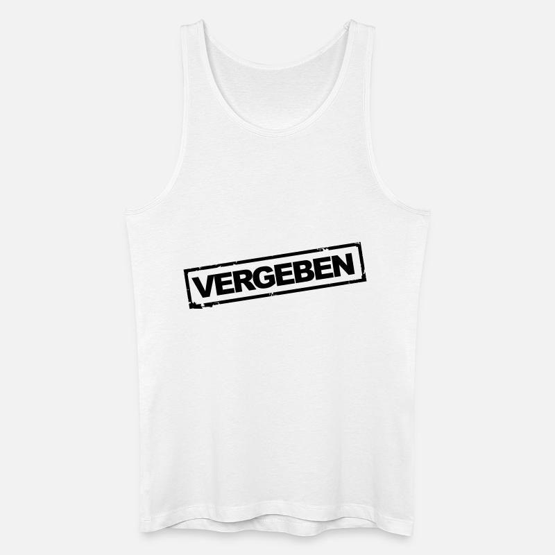 Vergeben - Männer Bio Tank Top - Weiß