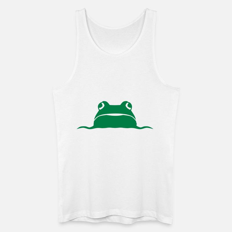 Frosch - Männer Bio Tank Top - Weiß