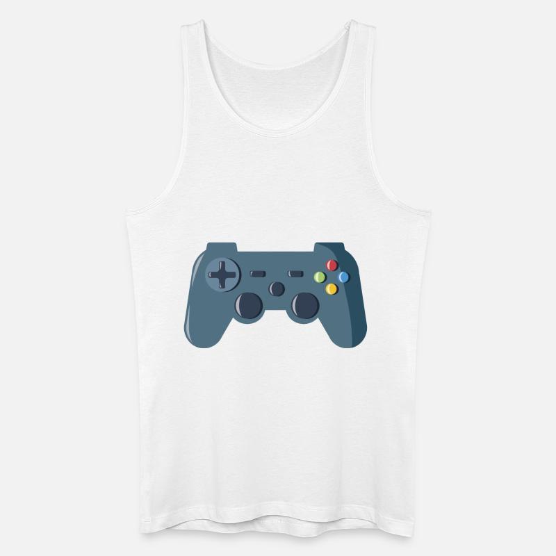 Gaming Controller - Männer Bio Tank Top - Weiß
