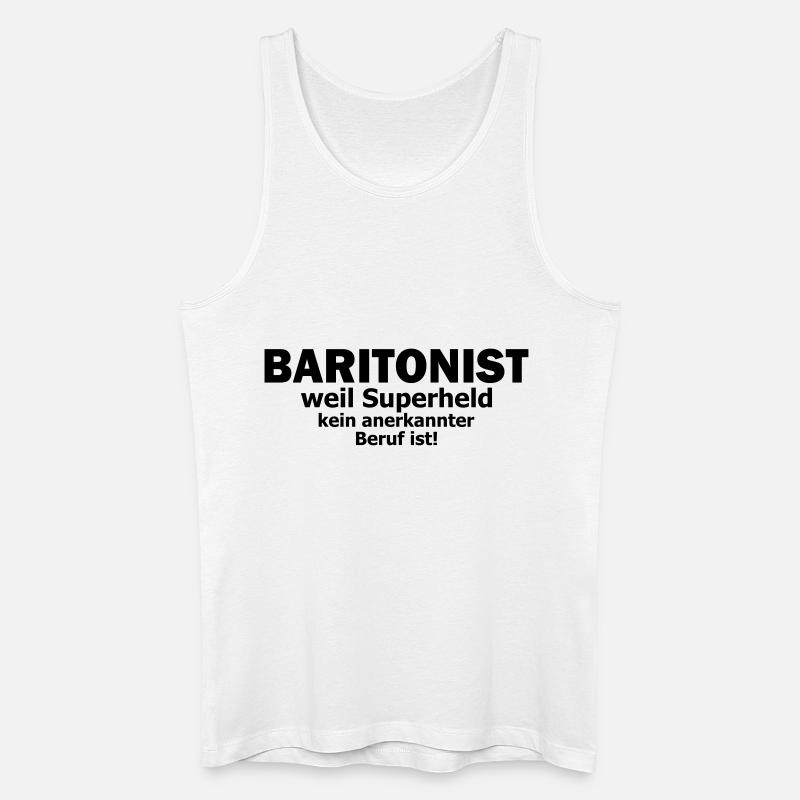 baritonist - Männer Bio Tank Top - Weiß