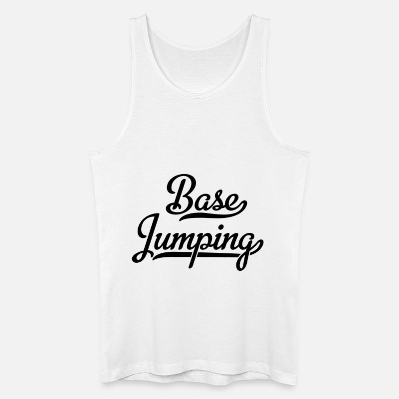 Base Jumping - Männer Bio Tank Top - Weiß