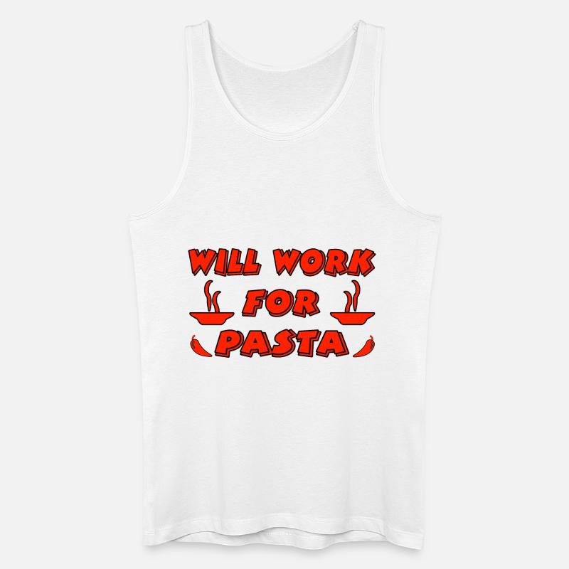 Nudeln - Männer Bio Tank Top - Weiß