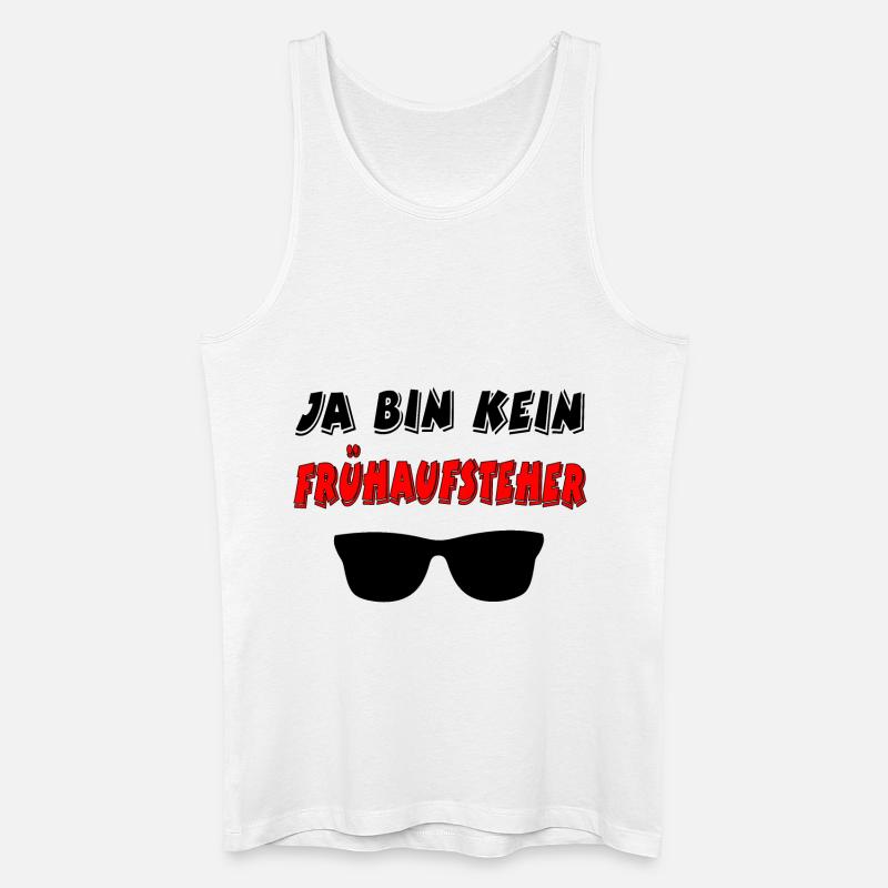 Frühaufsteher - Männer Bio Tank Top - Weiß