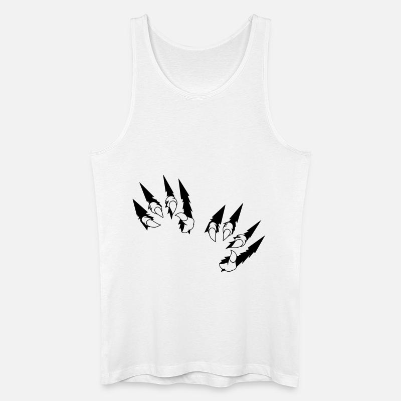 animal claws 2 - Männer Bio Tank Top - Weiß