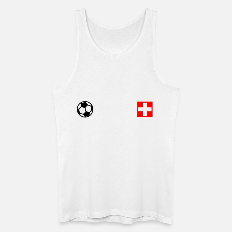 Schweiz - Männer Bio Tank Top - Weiß