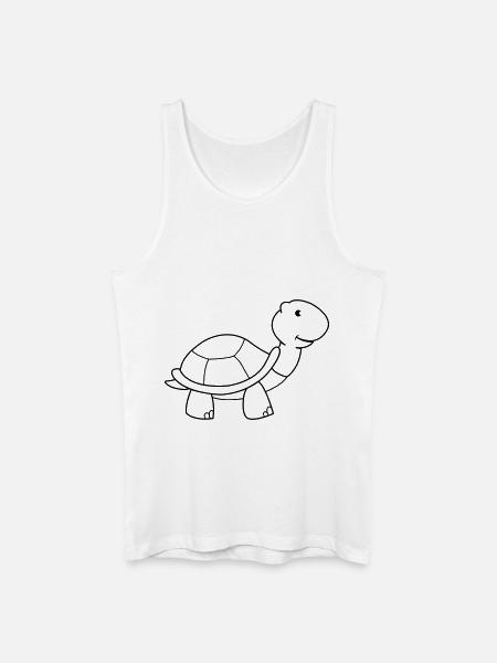 turtle - Men’s Organic Tank Top - white
