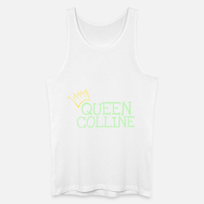 Vorname Colline - Männer Bio Tank Top - Weiß
