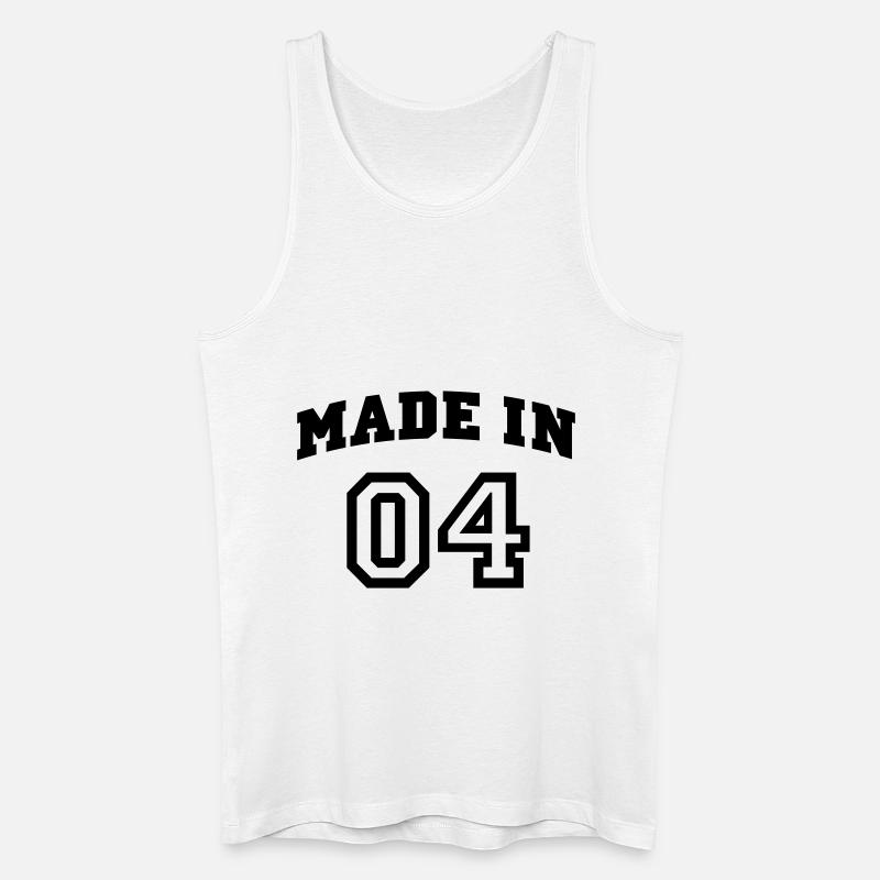 mp_madein04a - Männer Bio Tank Top - Weiß
