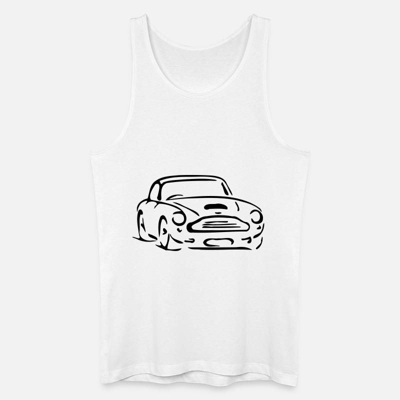 Aston Martin Oldtimer - Männer Bio Tank Top - Weiß