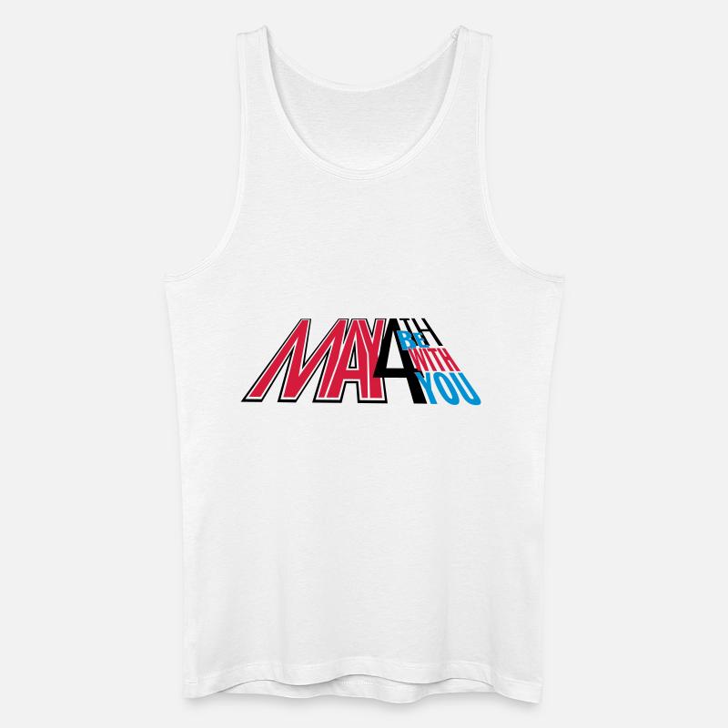 may4th_vec_3 de - Männer Bio Tank Top - Weiß
