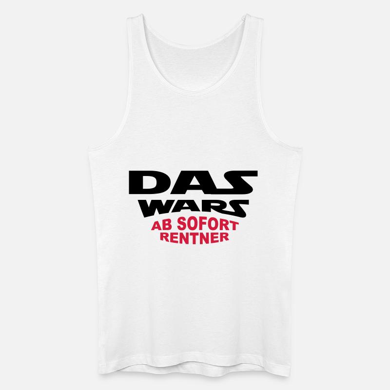 Das Wars - Rentner - Männer Bio Tank Top - Weiß