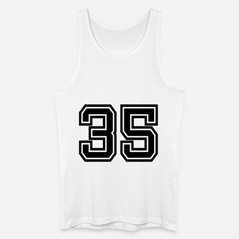 35 - Männer Bio Tank Top - Weiß