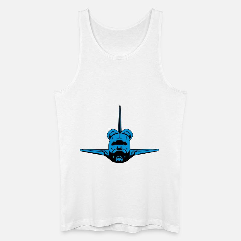 Spaceshuttle - Männer Bio Tank Top - Weiß