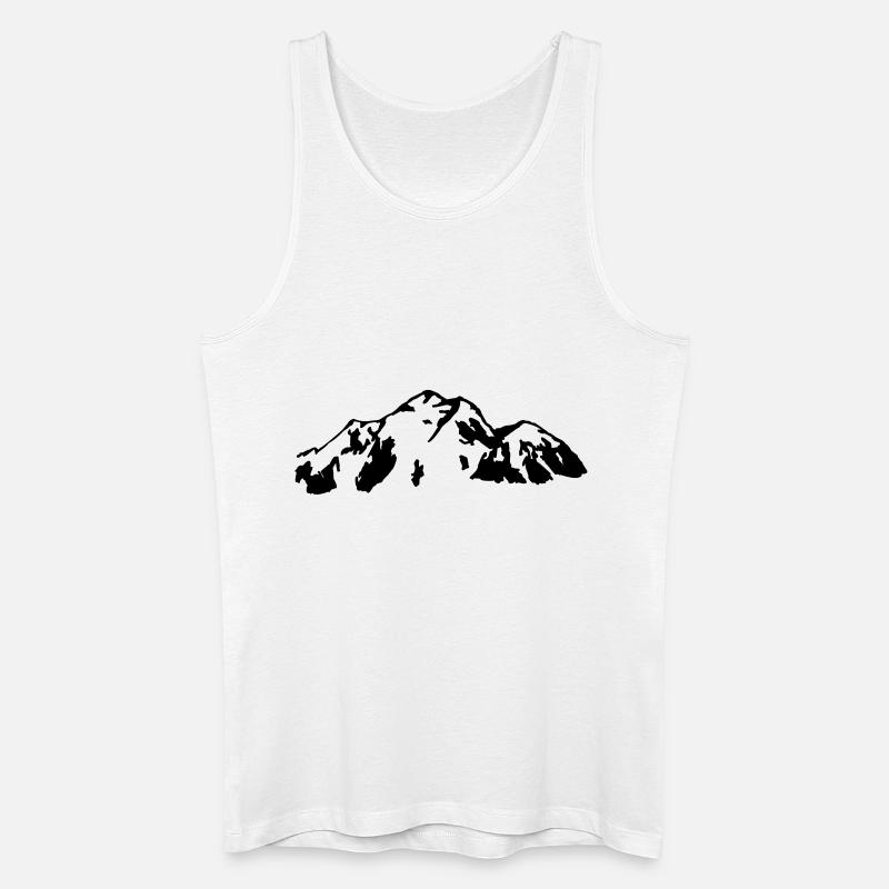 Berg - Männer Bio Tank Top - Weiß