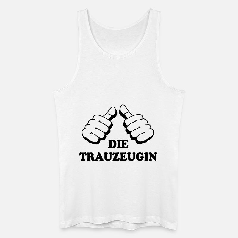 Die Trauzeugin - Männer Bio Tank Top - Weiß