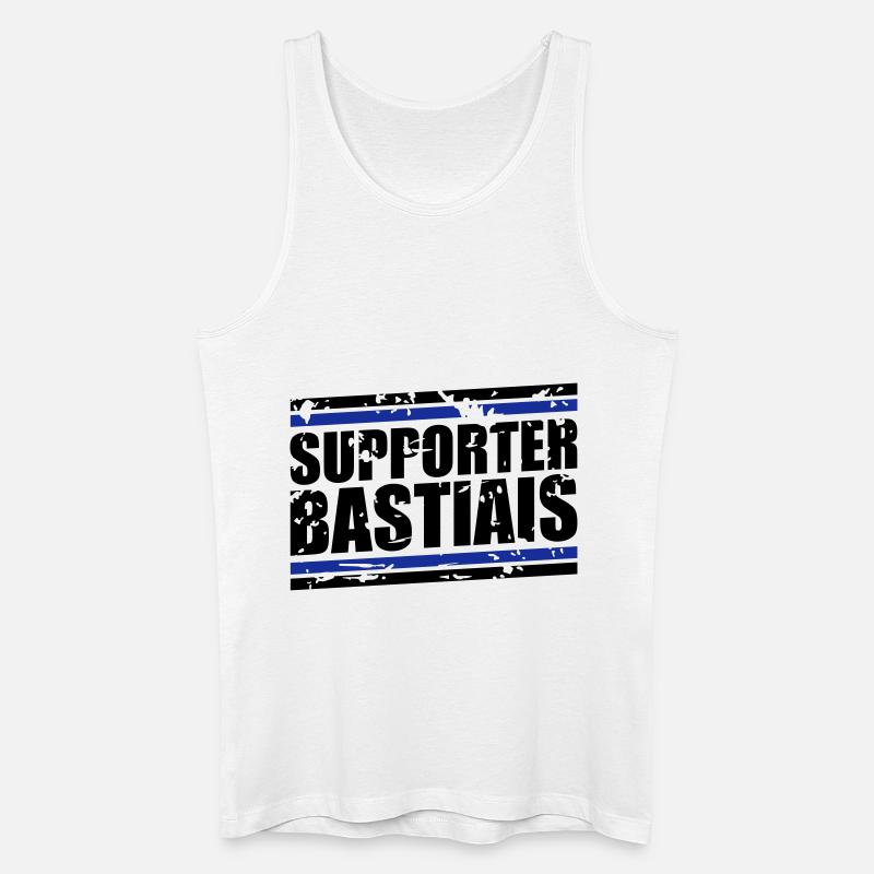 Weinlese-Bär Bastia - Männer Bio Tank Top - Weiß