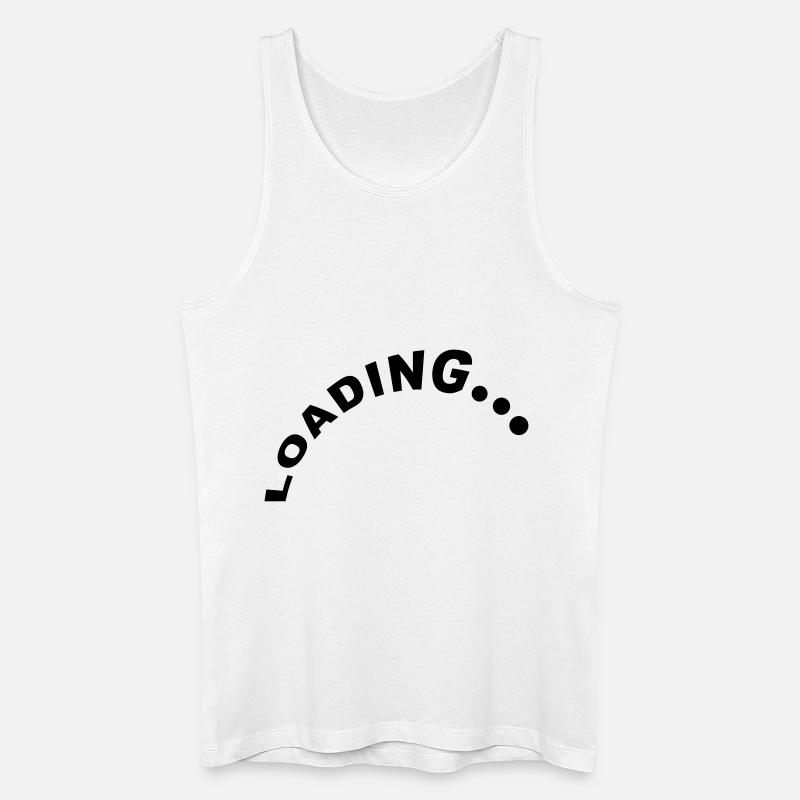 Loading Design - Männer Bio Tank Top - Weiß