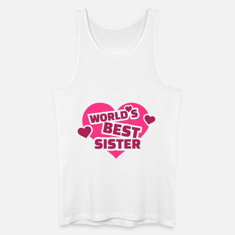 Schwester - Männer Bio Tank Top - Weiß