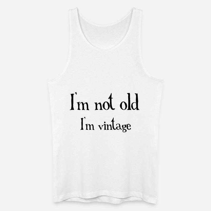 Not Old - Männer Bio Tank Top - Weiß
