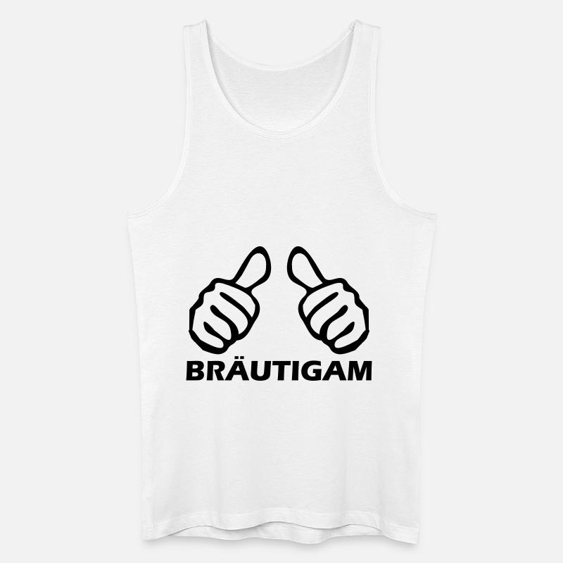 bräutigam - Männer Bio Tank Top - Weiß