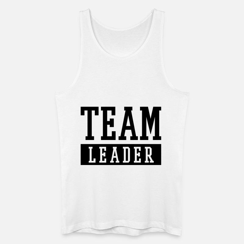 Team Leader - Männer Bio Tank Top - Weiß
